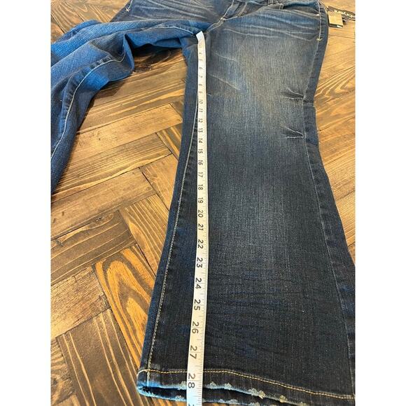 Lane Bryant Distinctly Boot Jeans Womens 16P Blue Petite Stretch Comfy Western - Picture 6 of 12